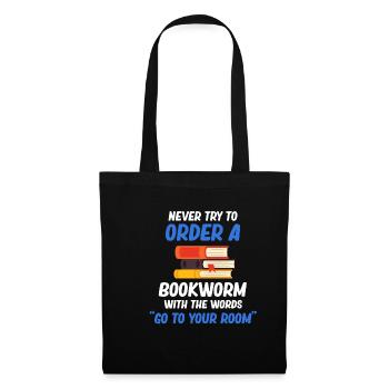 N’essayez jamais de tuer un rat de bibliothèque avec le - Sac en tissu - noir - Devant