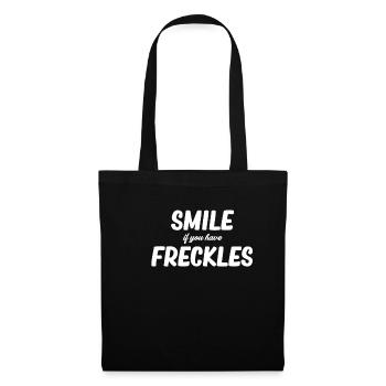 Smile if you have freckles - Tote Bag - black - Front