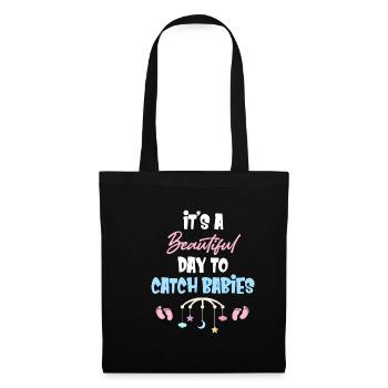 It's a beautiful day to go into labor and the - Tote Bag - black - Front