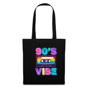 90s Vibe Music Lover Boomer Funny - Tote Bag - black - Front