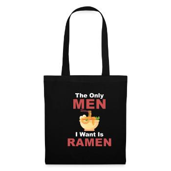 Les seuls hommes que je veux, c’est - Sac en tissu - noir - Devant
