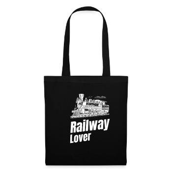 Railway Lover Funny Train Driver - Tote Bag - black - Front