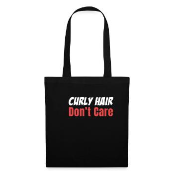 Curly hair doesn't care about funny - Tote Bag - black - Front