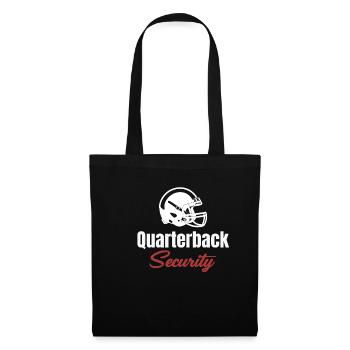 Quarterback Security Funny Football Lineman - Tote Bag - black - Front
