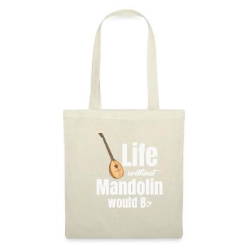 Une vie sans mandoline bb mandole - Sac en tissu - nature - Devant