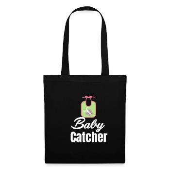 Baby Catcher Funny Midwife Obstetrician - Tote Bag - black - Front