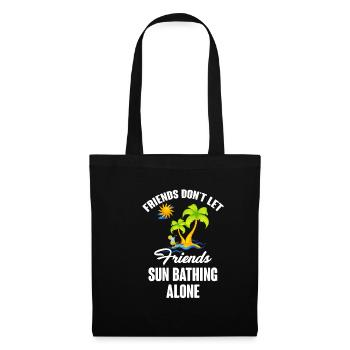 Friends don't leave friends alone in summer - Tote Bag - black - Front