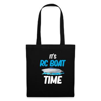 C’est l’heure du bateau rc Capitaine Airboat Lover - Sac en tissu - noir - Devant