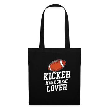 Kicker Make Great Lovers Football Quarterback - Tote Bag - black - Front