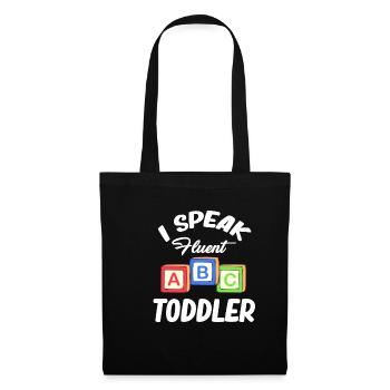 I speak fluently A, B, C, Kindergarten teacher, - Tote Bag - black - Front