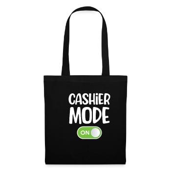 Cashier mode for accountant, clerk, - Tote Bag - black - Front