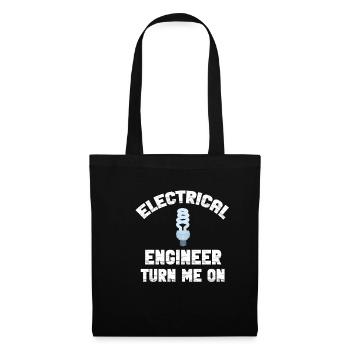 Ingénieur électricien Allumez-moi Désactivez le physicien - Sac en tissu - noir - Devant
