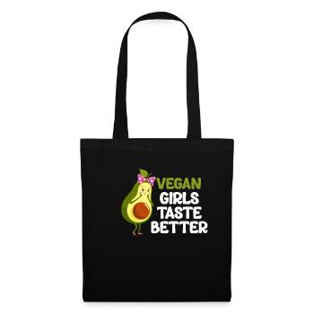 Vegan girls taste better, gardeners, - Tote Bag - black - Front