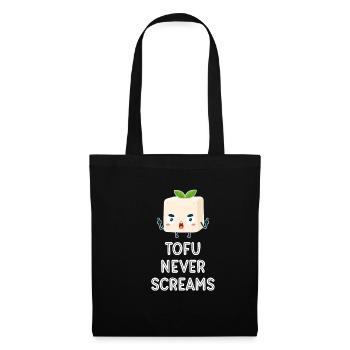 Le tofu ne crie jamais Tempeh Asiatique Miso Veggie Brocoli - Sac en tissu - noir - Devant