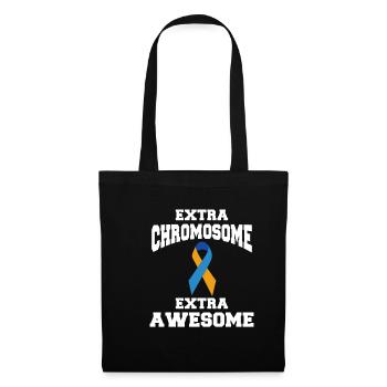 Extra Chromosome Extra Awesome Down Syndrome - Tote Bag - black - Front