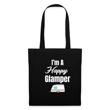I'm A Happy Glamper Funny Hiker Adventure S'mores - Stoffbeutel - Schwarz - Vorne