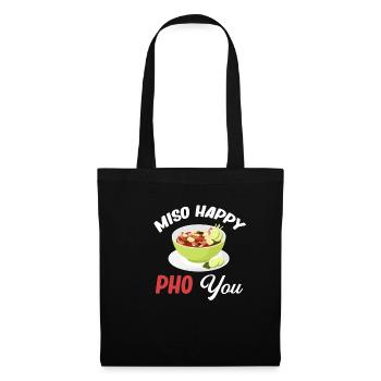Miso Happy Pho You Asian Chinese Cuisine - Tote Bag - black - Front
