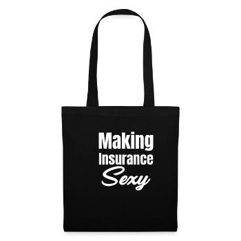 Insurance Make Sexy Funny Agent Assurance - Sac en tissu - noir - Devant
