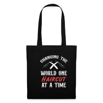 One haircut after the other changes the - Tote Bag - black - Front
