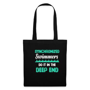 Synchronschwimmer Machen Es Im Wagenrad Ins Kalte - Stoffbeutel - Schwarz - Vorne