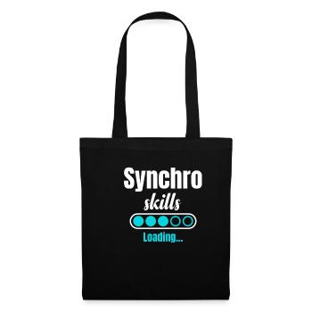 Chargement des compétences de synchronisation. Natation synchronisée - Sac en tissu - noir - Devant
