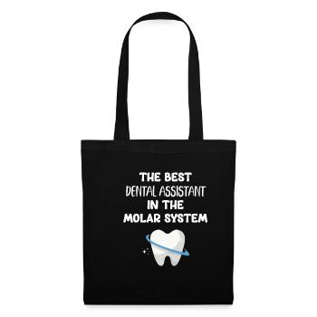 The best dental assistant in the molar system - Tote Bag - black - Front