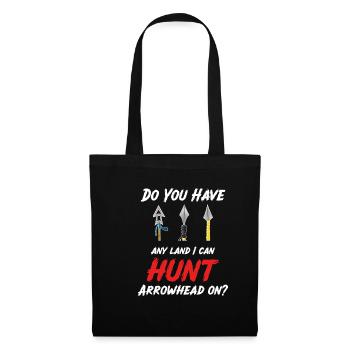 Il y a une terre où je chasse les pointes de flèches - Sac en tissu - noir - Devant
