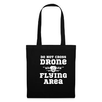 Do not cross the drone flight area. - Tote Bag - black - Front