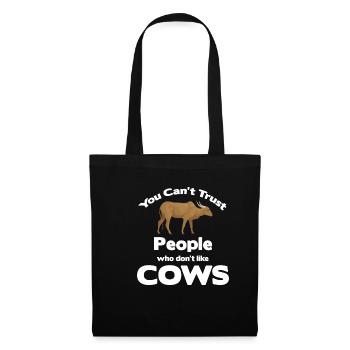 Les gens qui n’aiment pas les vaches, vous ne pouvez pas - Sac en tissu - noir - Devant