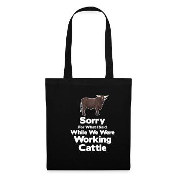 Désolé pour ce que j’ai dit, comme - Sac en tissu - noir - Devant