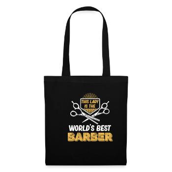 This lady is the world's best - Tote Bag - black - Front