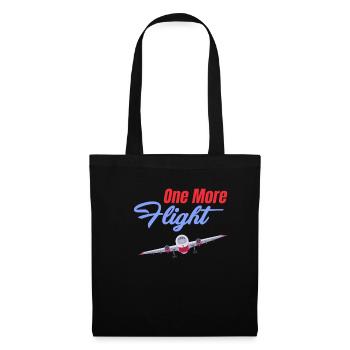 One More Flight Flight Attendant Airline Travel - Tote Bag - black - Front