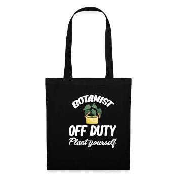 Botaniste en congé, plantez-le vous-même - Sac en tissu - noir - Devant