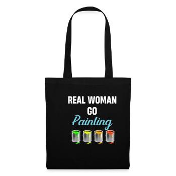 Real Women Paint Painters and Illustrators - Tote Bag - black - Front