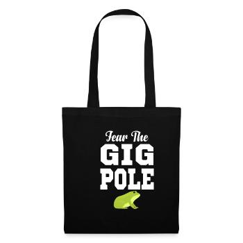 Fear The Gig Pole Frog Chasse Cottagecore Morel - Sac en tissu - noir - Devant