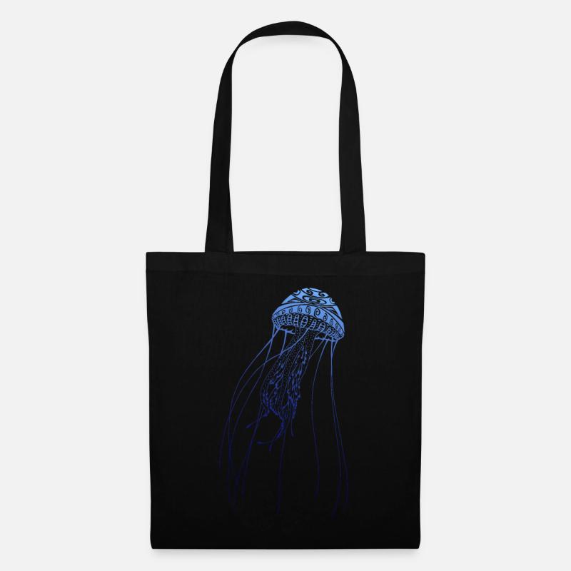 Plongée Plongée Méduse Méduse Tattoo Dive - Sac en tissu - noir