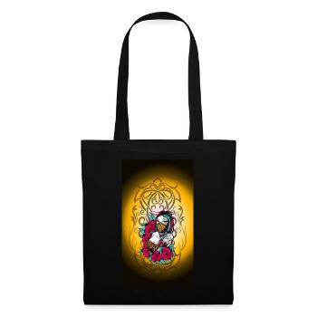 Tattoo Ink Gangster Girl Bandana Tribal Gelb - Stoffbeutel - Schwarz - Vorne