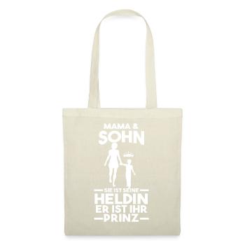 Mama Und Sohn Mutter Muttertag - Stoffbeutel - Natur - Vorne
