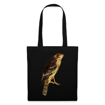 Oiseaux de proie Faucon - Sac en tissu - noir - Devant