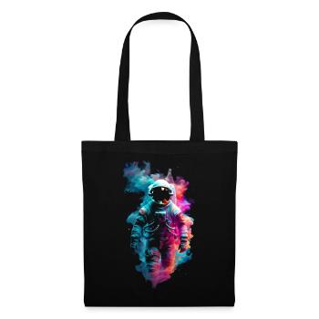 Astronaute parmi les couleurs du cosmos ✨ - Sac en tissu - noir - Devant