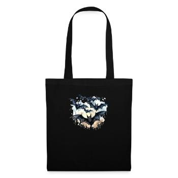 Bats - Sac en tissu - noir - Devant