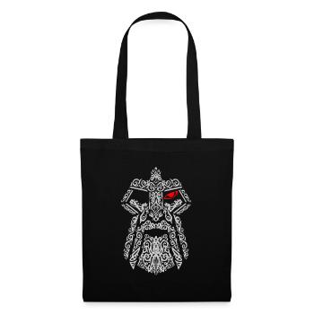 Odin's Eye - Runic Face - Vikings - Tote Bag - black - Front