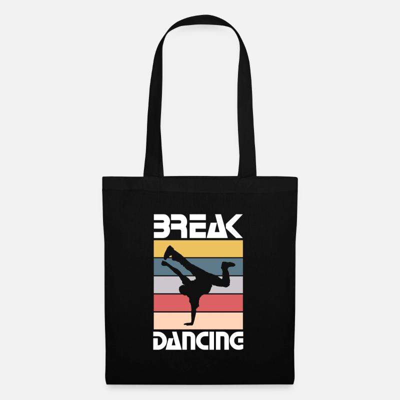 Break Dancing - Funny Break Dancing Team - Stoffbeutel - Schwarz