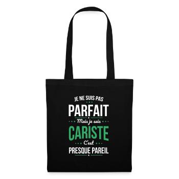 Je ne suis pas parfait mais je suis cariste - Sac en tissu - noir - Devant