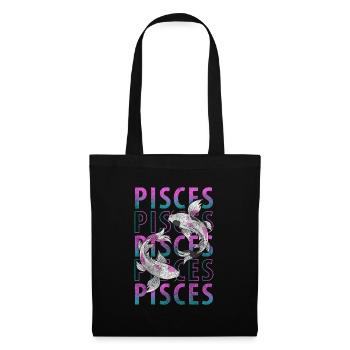 Horoscope du zodiaque Constellation du zodiaque - Sac en tissu - noir - Devant