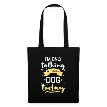 Chien Animal Amour Sports De Chien - Sac en tissu - noir - Devant
