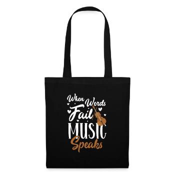 Musician Player Geiger Musikverein - Tote Bag - black - Front