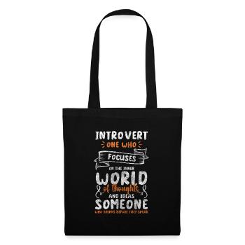 Introvert Reserved Quiet Withdrawn - Tote Bag - black - Front