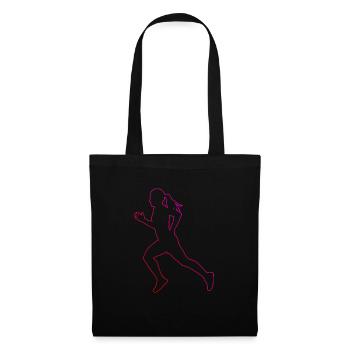 Jogging Racing Fitness Cross Country Running - Tote Bag - black - Front