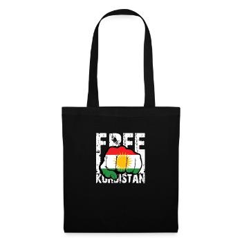 free kurdistan - Stoffbeutel - Schwarz - Vorne